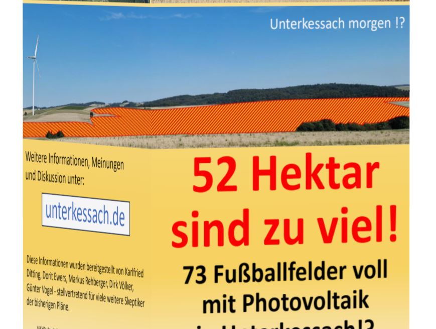 Informations-Flyer wird an alle Haushalte verteilt