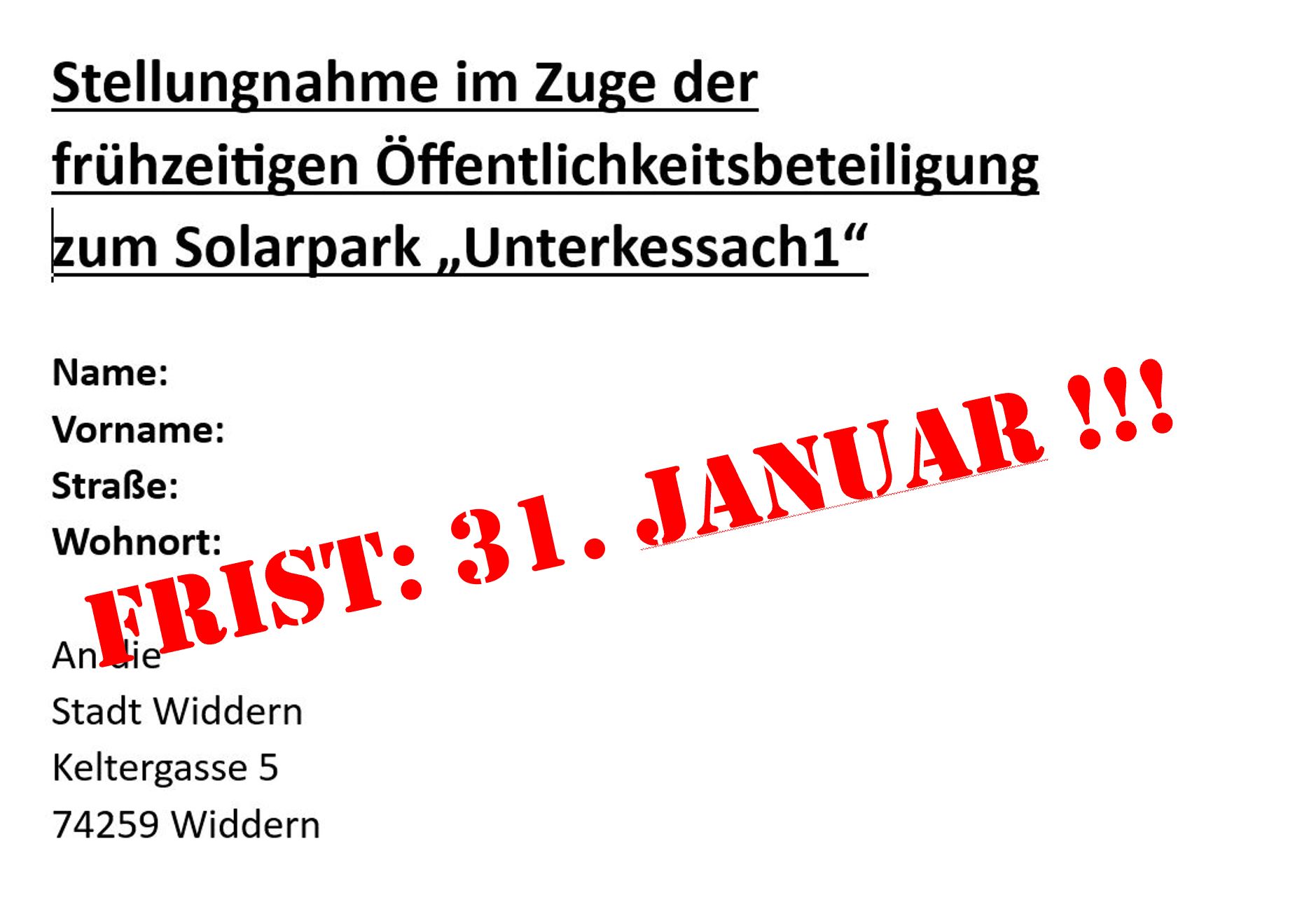 Info der Bürgerinitiative „Bürger für Unterkessach“